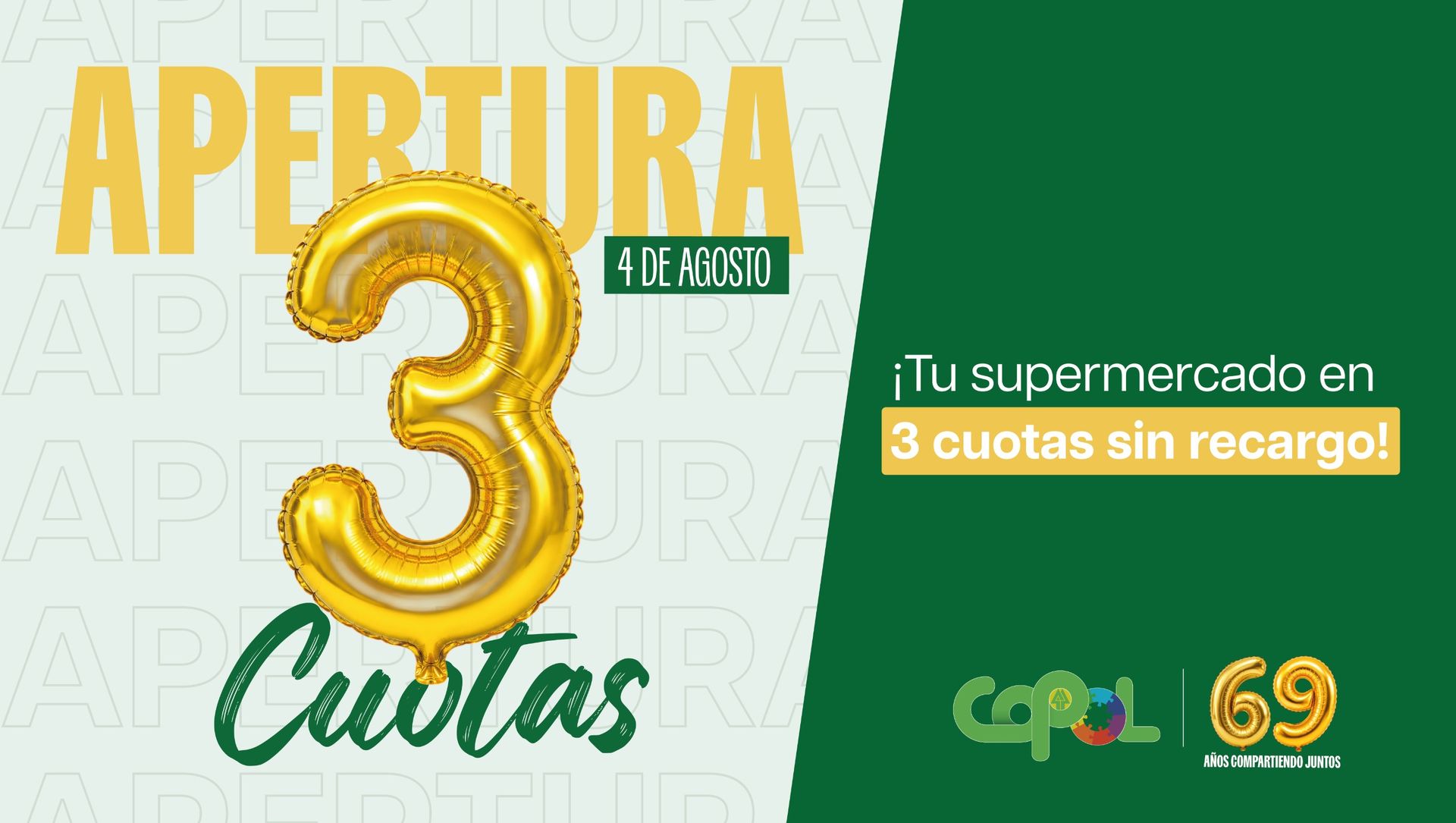 Apertura 3 Cuotas